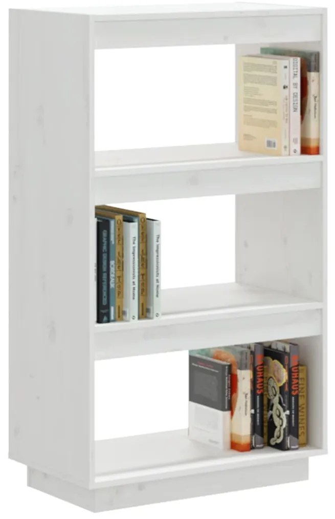 Estante/divisória 60x35x103 cm pinho maciço branco