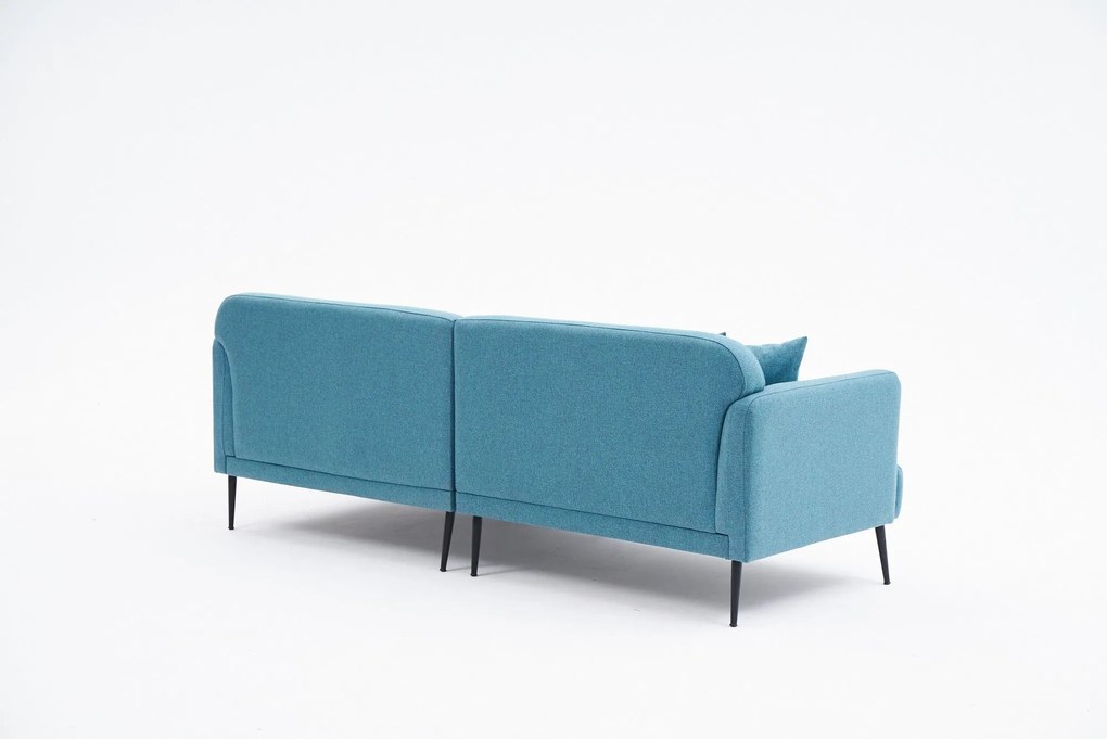 Sofá de Canto Revos – Turquesa – 250x86x100 cm