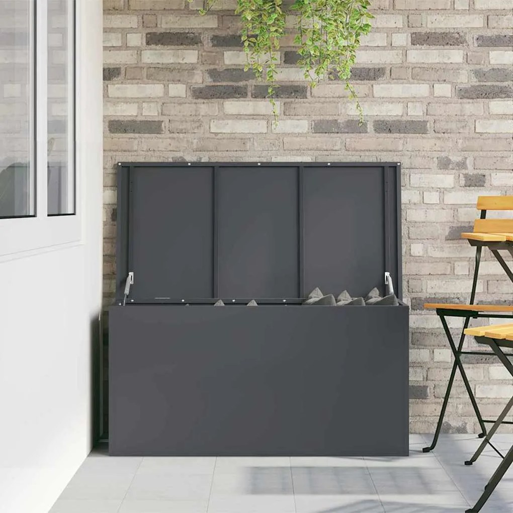 Caixa de Armazenamento Externa Antracite 100 x 50.5 x 50 cm