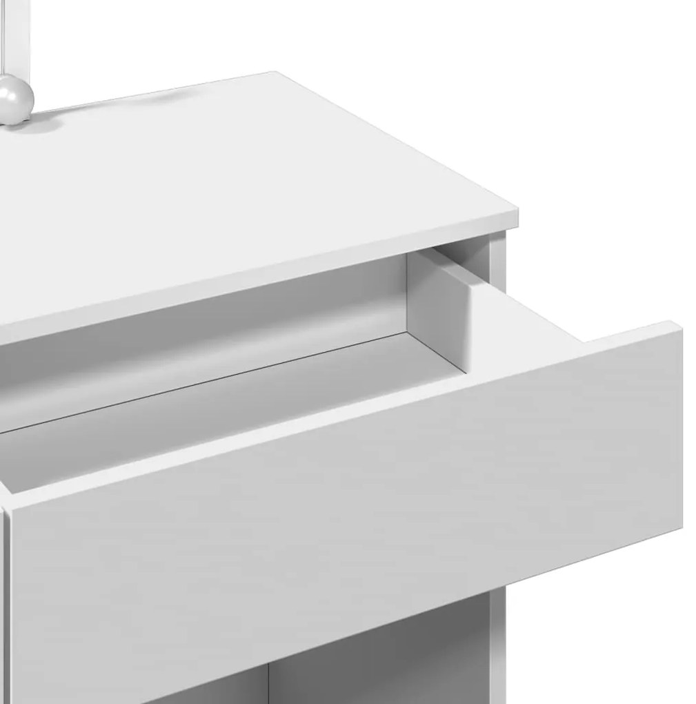 Toucador com LEDs 100x40x130 cm branco