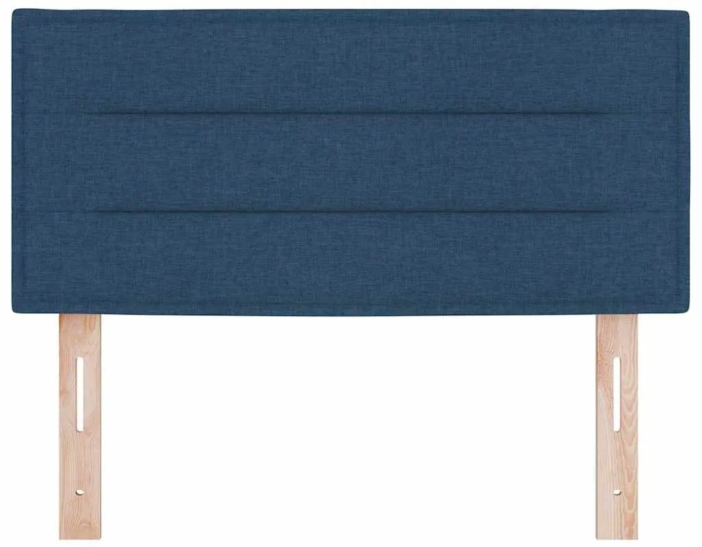 Cabeceira vidaXL Design Linhas Azul 90 cm Tecido