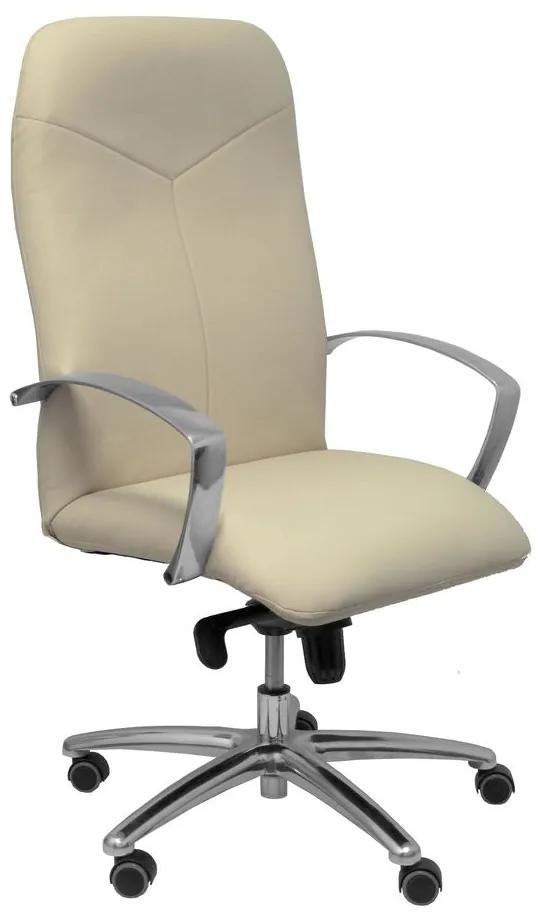 Cadeira de escritório Caudete similpiel P&amp;C 5DBSP02 Branco Creme