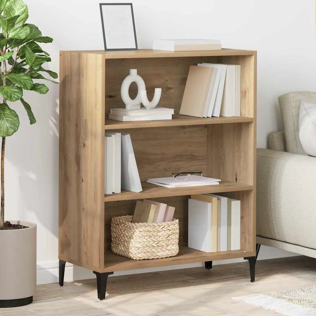 vidaXL Buffet carvalho artisiano 32,5 x 69,5 x 90 cm