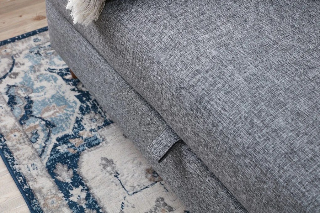 Sofá-cama de 3 lugares Eva – Cinzento – 210 cm x 82 cm x 90 cm