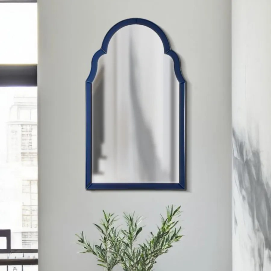 ESPELHO DE PAREDE TANGIER 47X1X80 CM (TAMANHO INTERIOR DO ESPELHO 41X74) AZUL