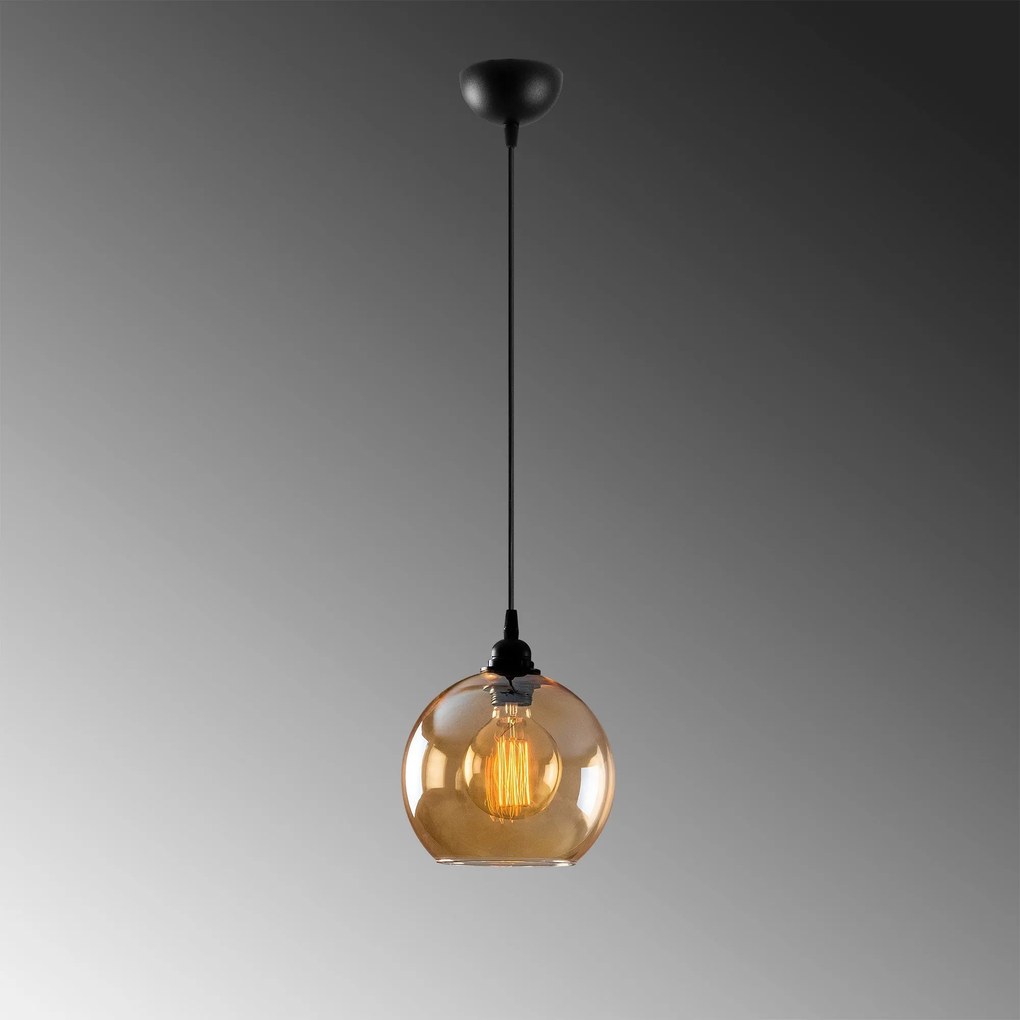 Candeeiro de Teto Chandelier Gold – Ouro/Preto – 20 x 20 cm