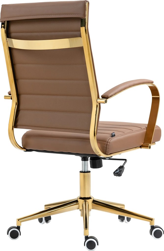 Cadeira de Escritório Havana Couro sintético castanho claro