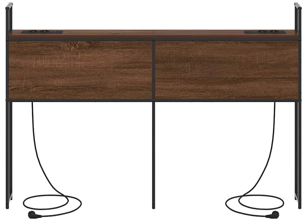 Cabeceira de armazenamento Carvalho castanho 160 cm