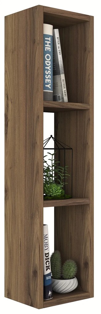 Prateleira de Parede E3 – Nogueira – 22,1x90x18,5 cm