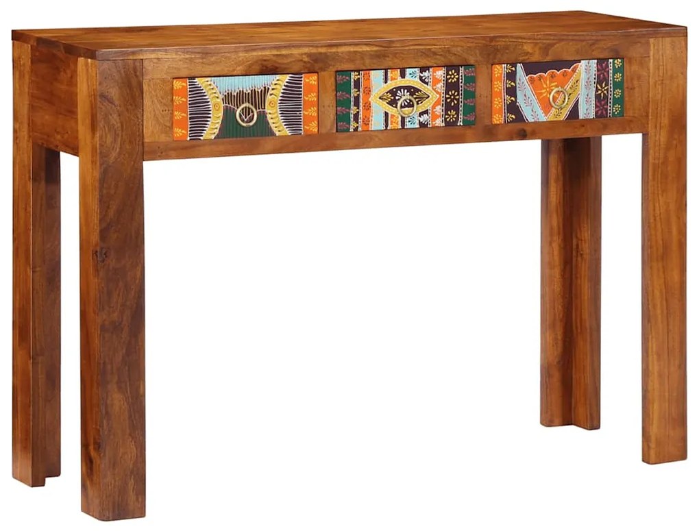 Mesa consola 110x35x75 cm madeira de acácia maciça