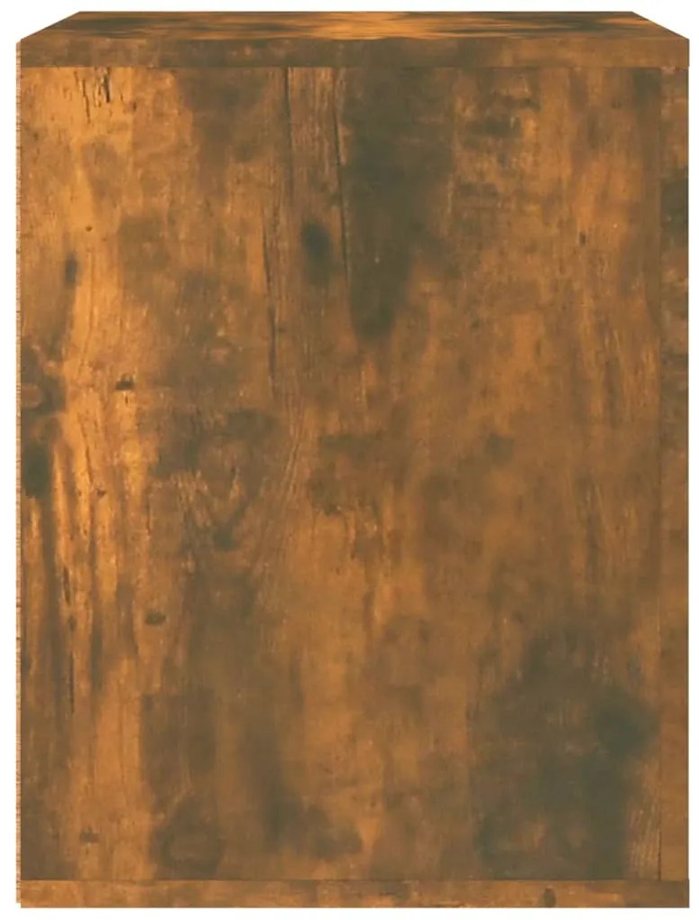 Mesa de cabeceira de parede 50x36x47 cm carvalho fumado