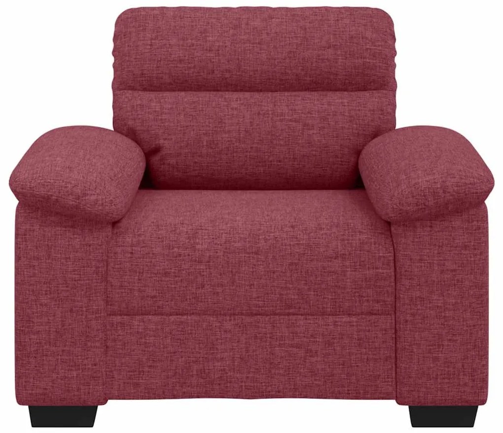 Poltrona 60 cm tecido vermelho tinto