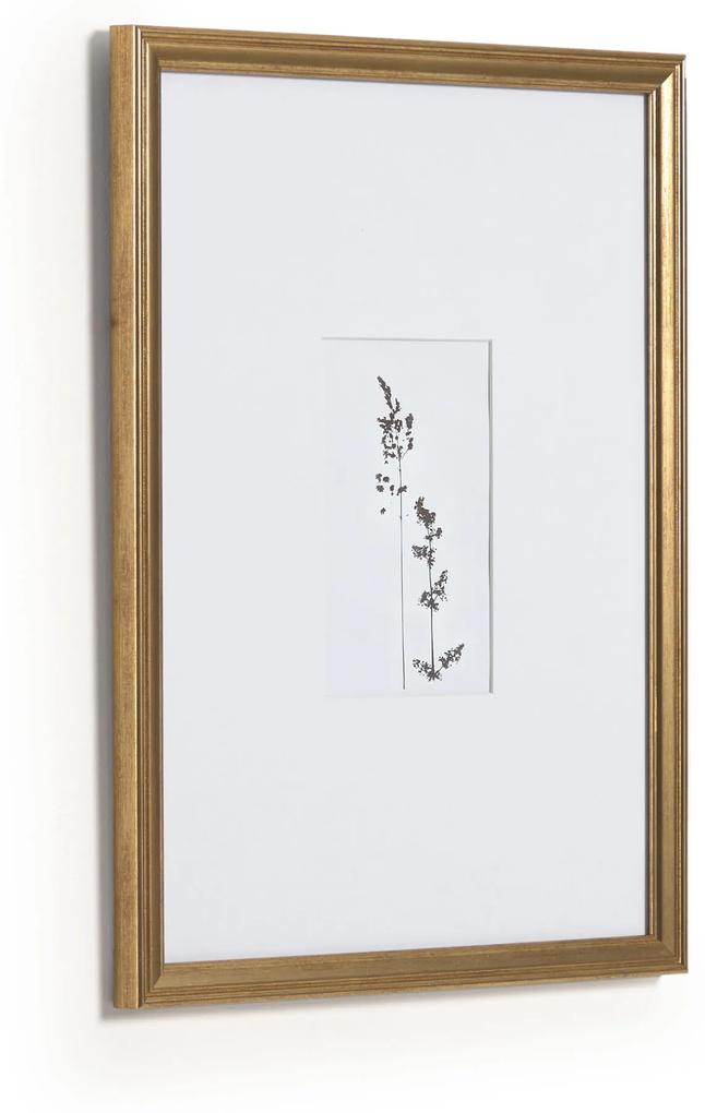 Kave Home - Quadro Akina dourado 30 x 40 cm