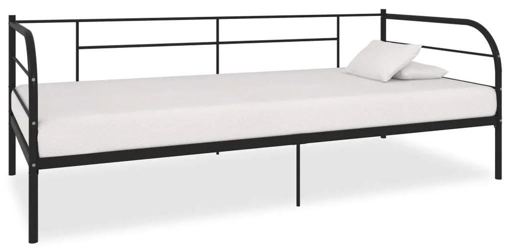 vidaXL Estrutura sofá-cama 90x200 cm metal preto