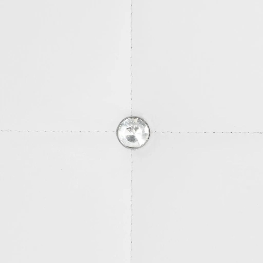 Cadeiras de jantar 2 pcs couro artificial branco