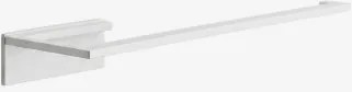 Toalheiro Adesivo De Parede Com Barra 30 Cm Para Casa De Banho Em Aço Inoxidável Jalter Branco - Sklum