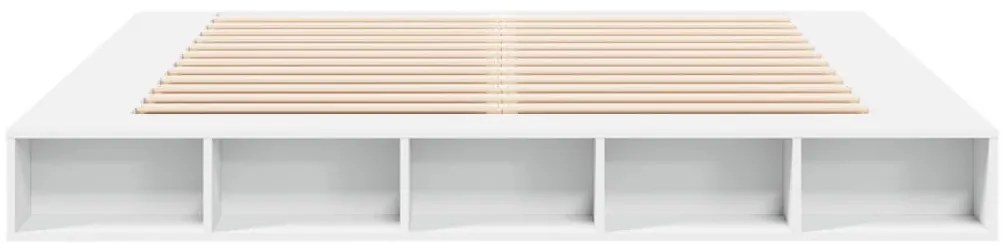 Estrutura de cama 200x200 cm derivados de madeira branco