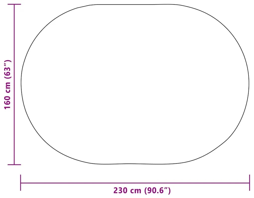 Tapete Creme 160 x 230 cm PP