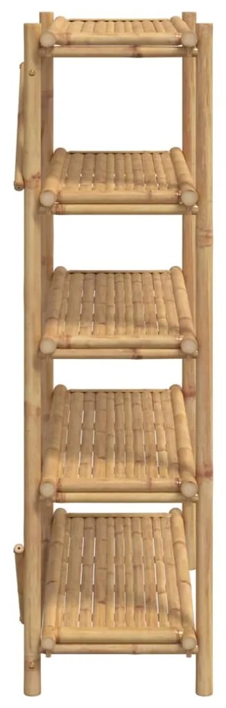 Estante com 5 prateleiras 100x40x150 cm bambu