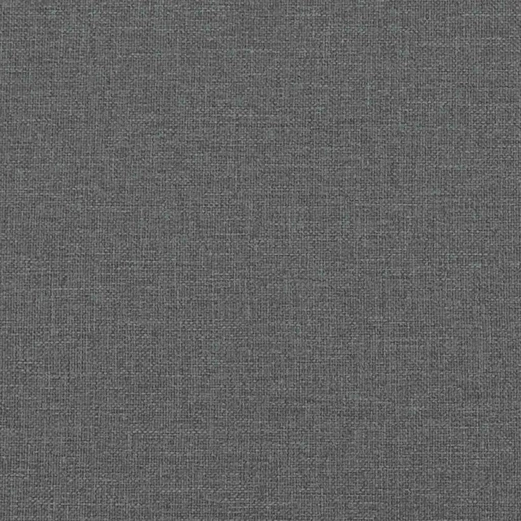 Cadeiras de jantar 6 pcs tecido cinzento-escuro