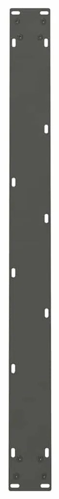 Pés para mesa de jantar antracite 2 peças 100x(72-73) cm aço