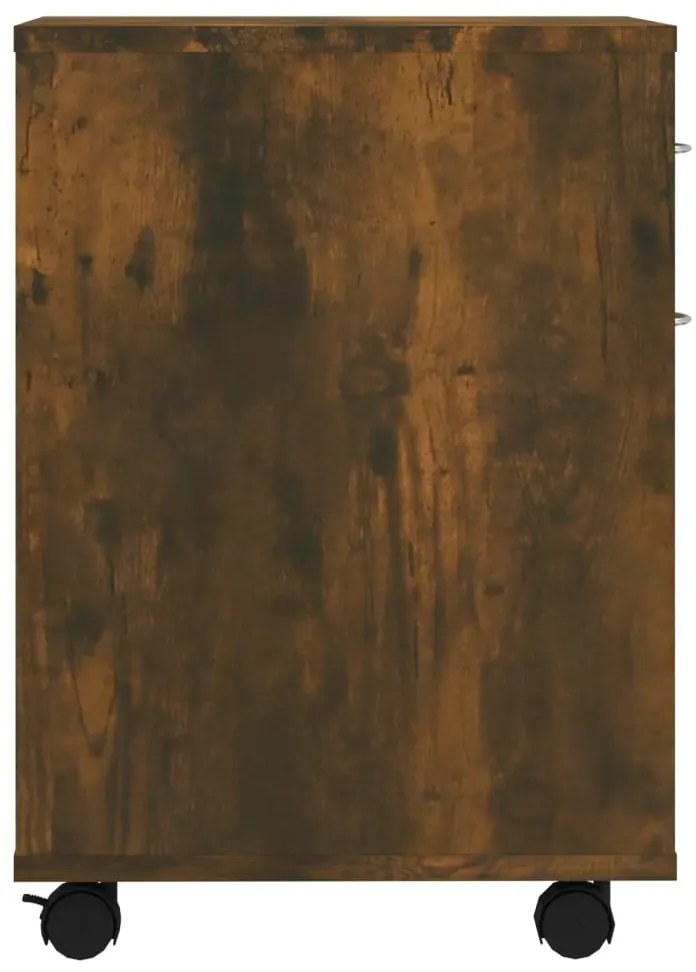 Móvel com rodas 45x38x54cm derivados de madeira carvalho fumado