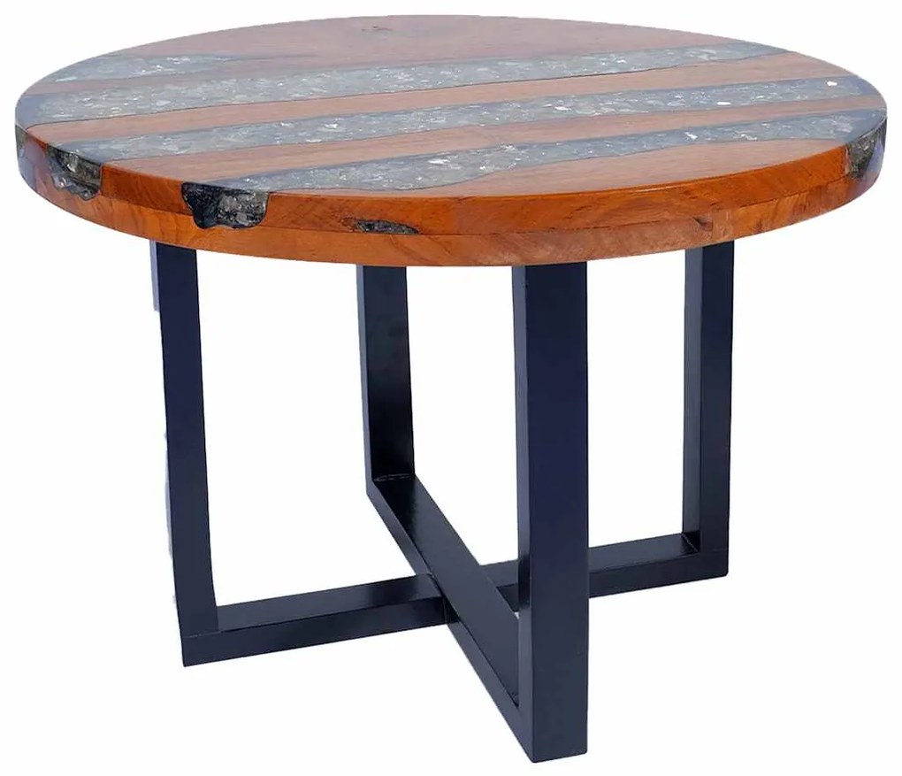 Mesa de centro em resina de teca 60 cm