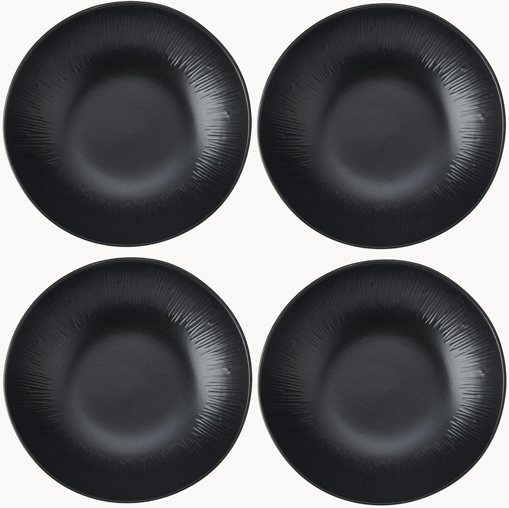 Pratos de massa Jardin Midnight, conjunto de 4