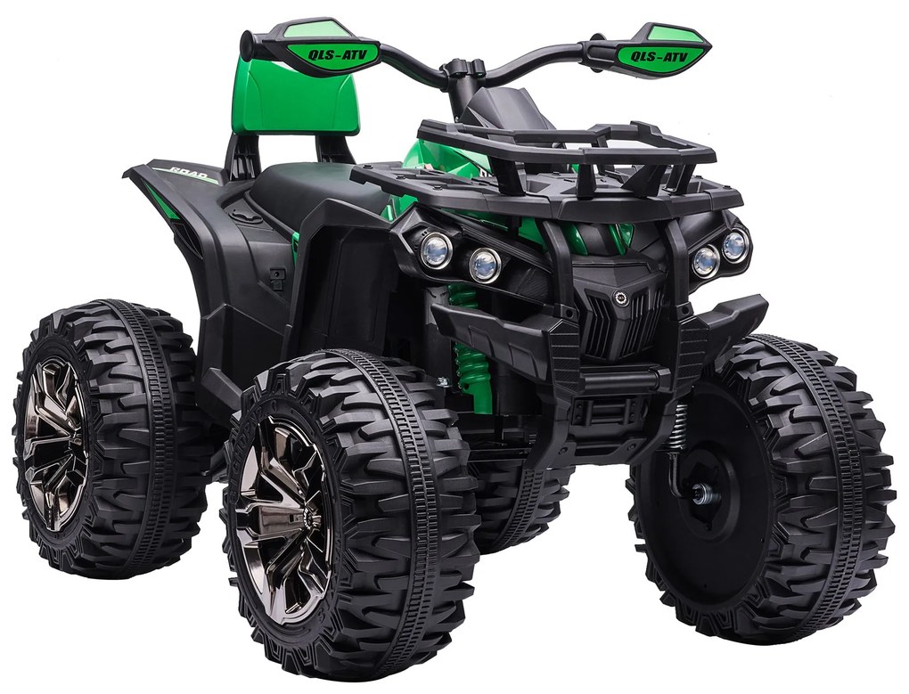 Moto 4 Elétrico 12V para Crianças acima de 3 Anos com Farol Música Pneus de Suspensão Botões Avance e Retrocesso Veículo Elétrico a Bateria 100x65x73c