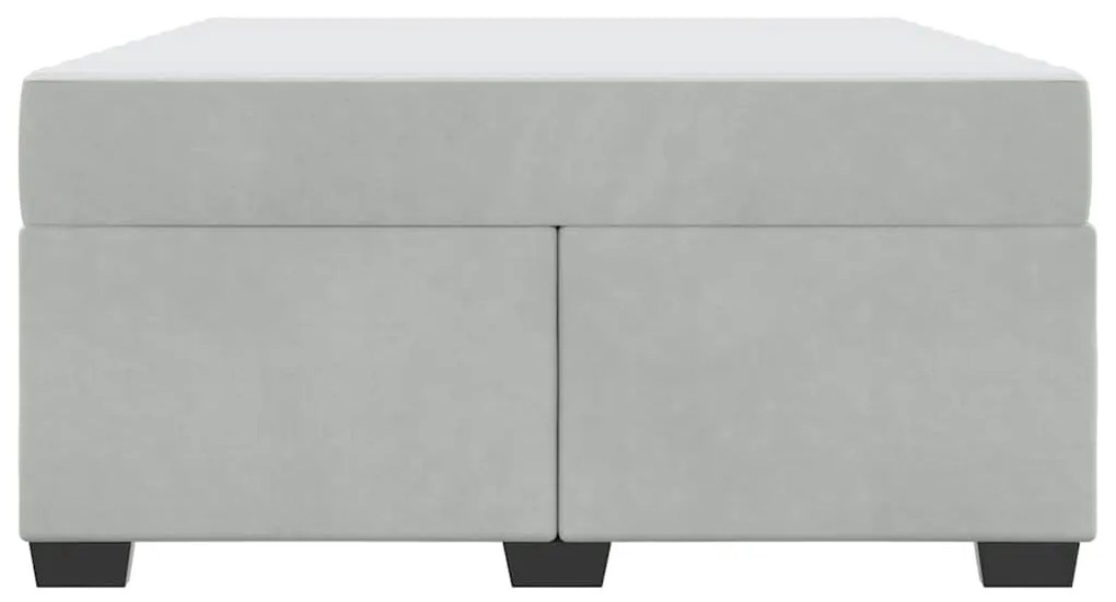 Estrutura de cama com colchão Cinzento-claro 160 x 200 cm