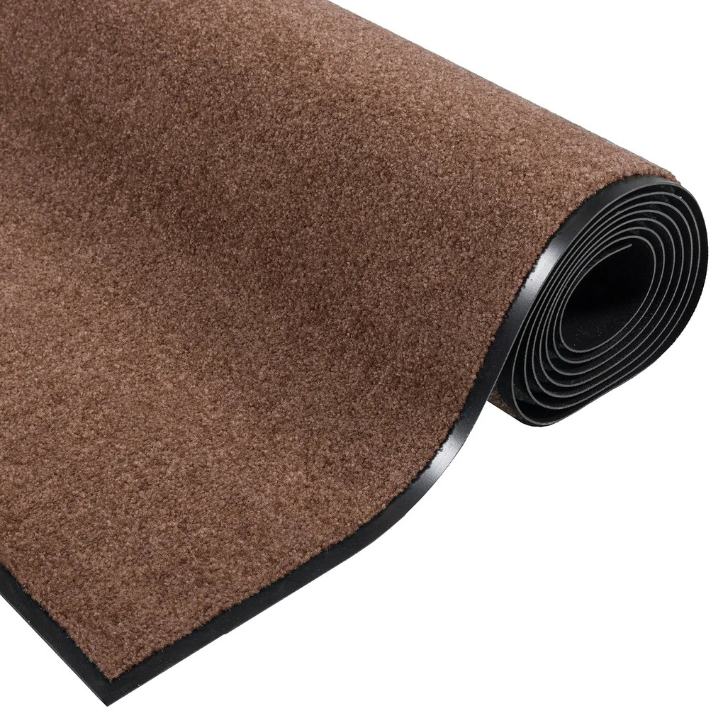 Capacho Retangular vidaXL Castanho 120x250 cm
