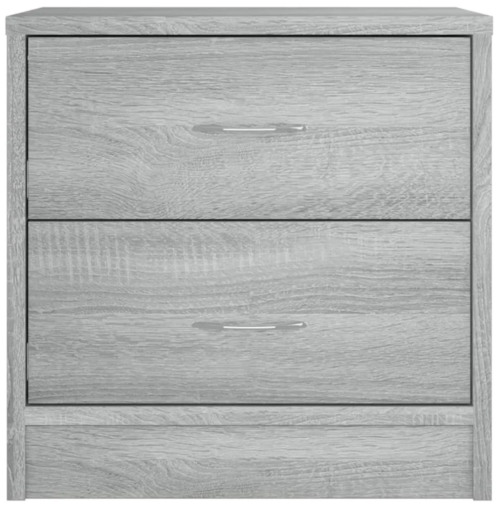 Mesa cabeceira 40x30x40 cm derivados de madeira cinzento sonoma