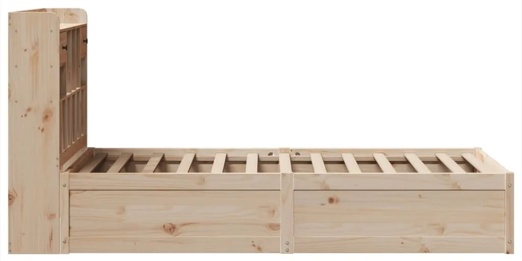 Cama sem colchão 75x190 cm madeira de pinho maciça