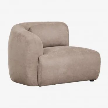Módulo De Canto Esquerdo Para Sofá Modular Em Chenille Coquette Chenille Castanho Trigo - Sklum