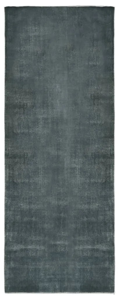 vidaXL Tapete/passadeira lavável poliéster 80x200 cm cinzento