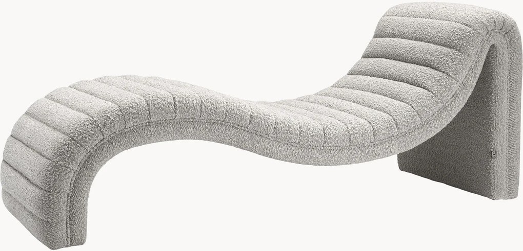 Chaise longue em bouclé Pioneer