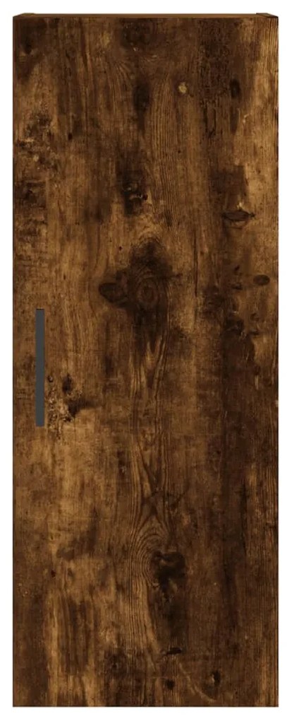 Armário de parede 34,5x34x90 cm carvalho fumado