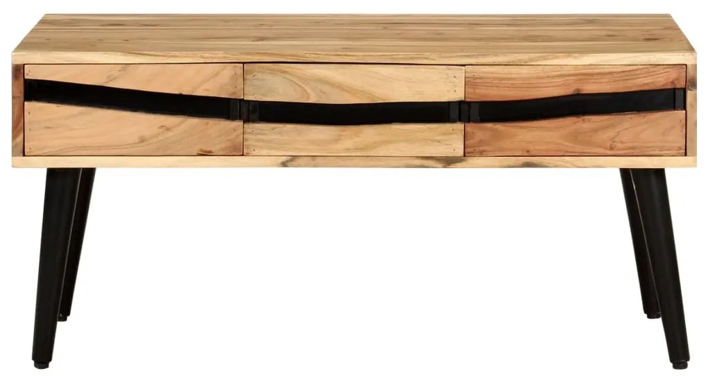Mesa de centro 88x50x42 cm madeira de acácia maciça