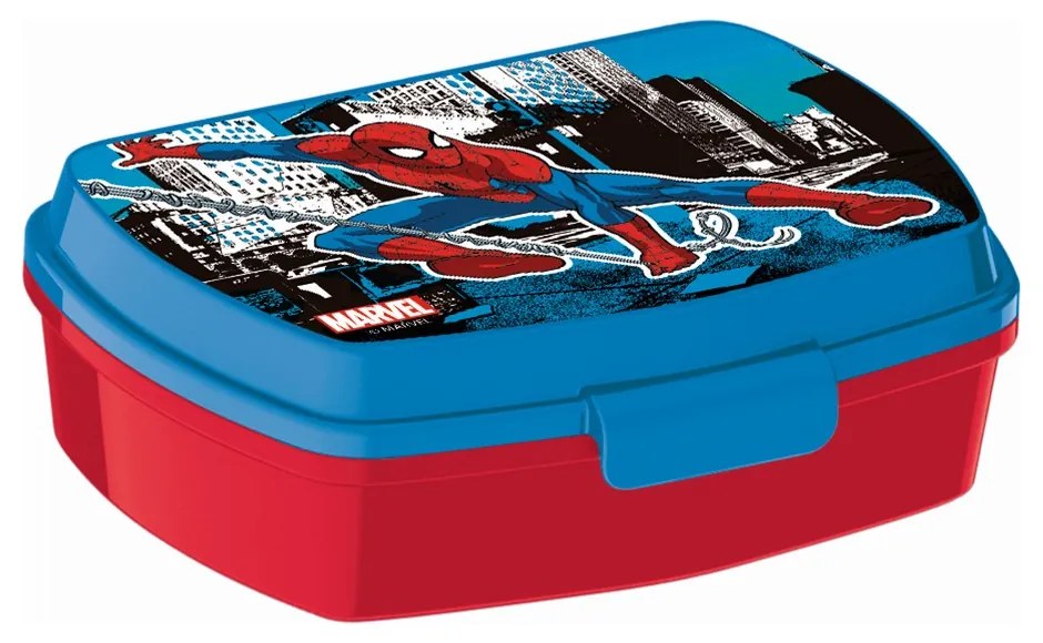 Sanduicheira Spiderman Great Power Plástico Vermelho Azul (17 X 5.6 X 13.3 cm)