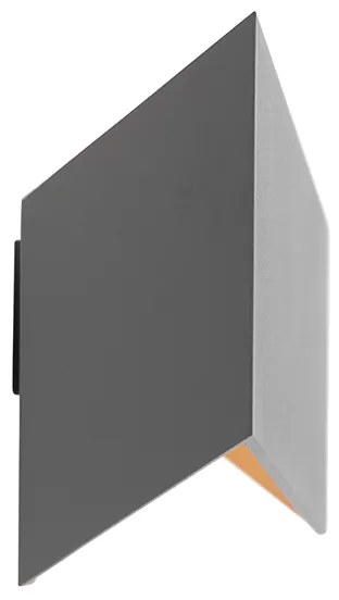 Candeeiro de parede Fold cinzento com cobre Design,Moderno
