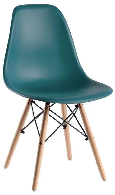 Conjunto Secretária Dek e Cadeira Tower Basic - Verde-azulado