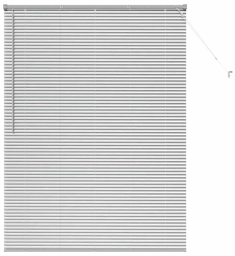 Persiana de Janela com cortinas Outros Manual Prata 80 x 130 cm Alumín
