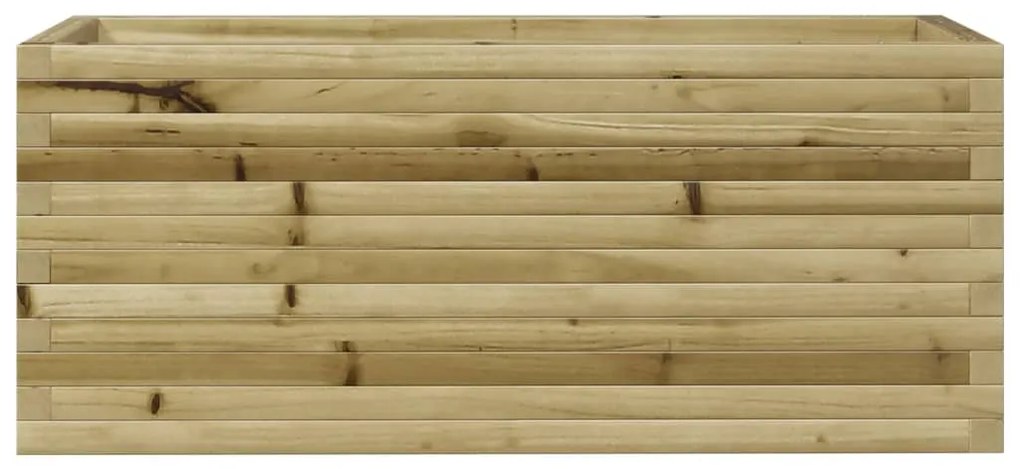 Vaso/floreira jardim 110x40x45,5 cm madeira de pinho impregnada