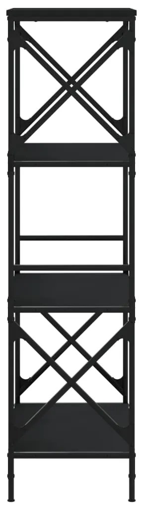 Estante c/ 4 prateleiras 59x35x132 cm derivados madeira preto
