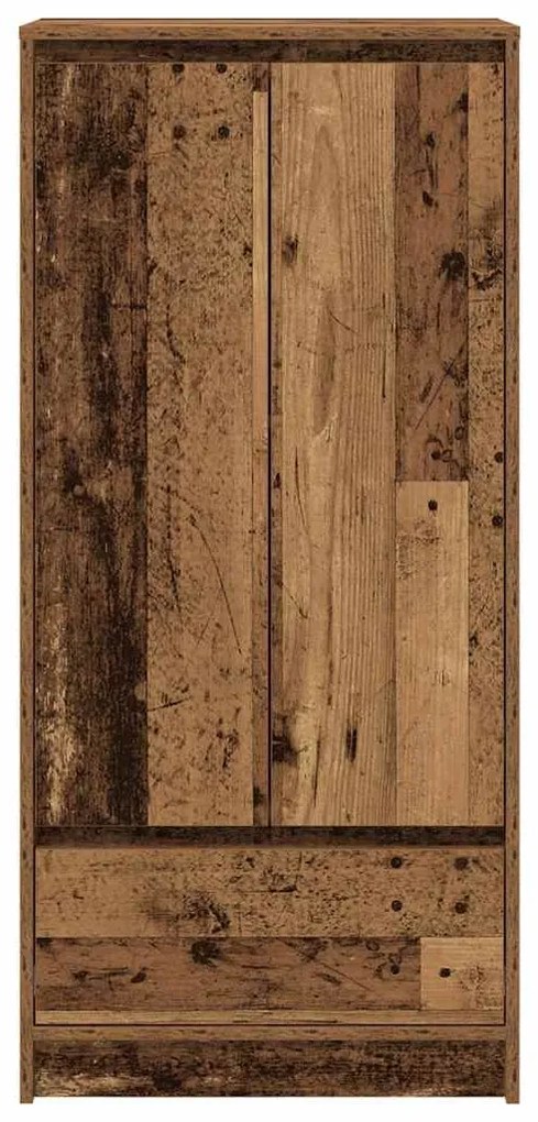 Armário com gaveta 55,5x34x119,5 cm madeira velha