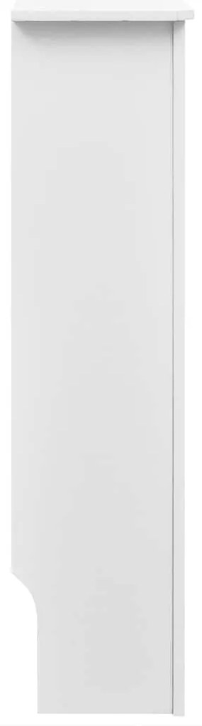 Capa de aquecedor / armário de aquecimento 112 cm, MDF branco