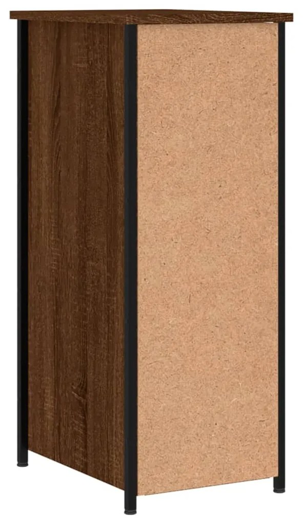 Mesa cabeceira 32x42x80 cm derivados madeira carvalho castanho
