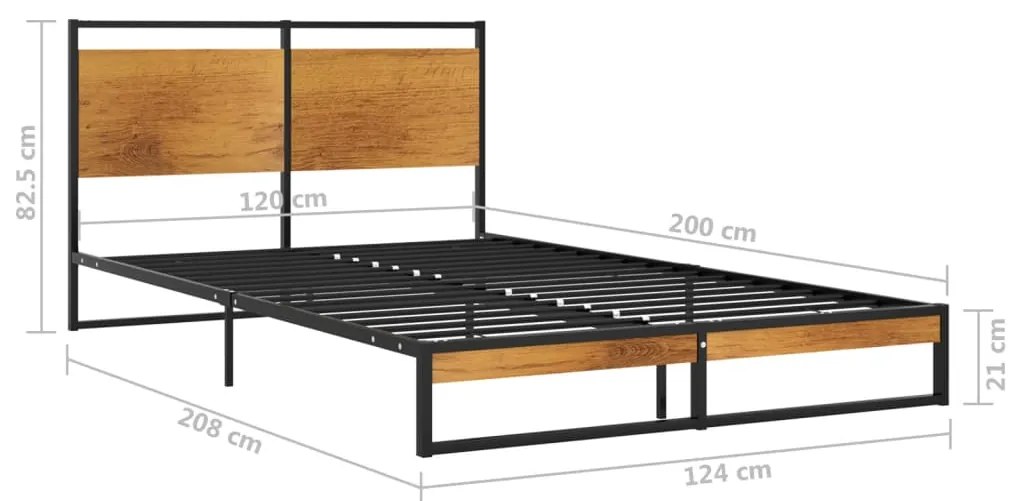 Estrutura de cama 120x200 cm metal
