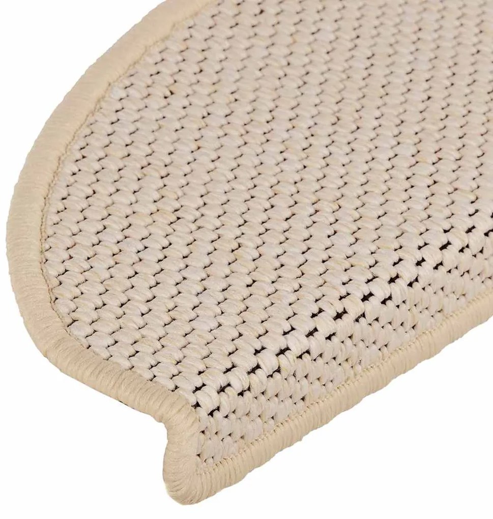 Tapetes escada adesivos aspeto sisal 15 pcs 65x21x4 cm berbere