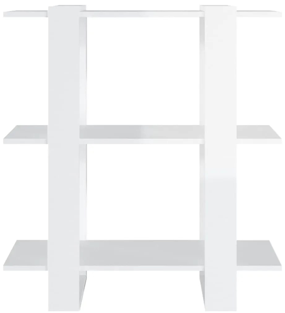 Estante/divisória 80x30x87 cm branco brilhante